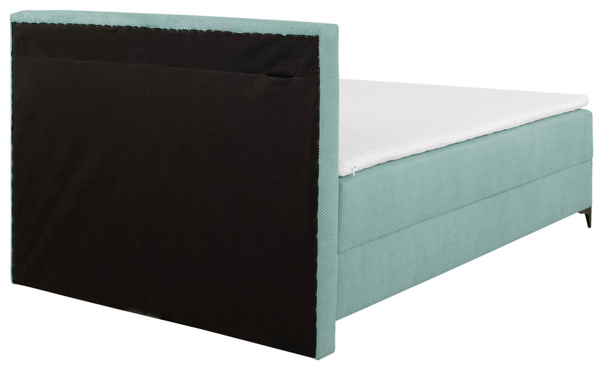 Box Krevet Jerry - tirkizna/crna, Konvencionalno, tekstil (140/200cm) - Mömax