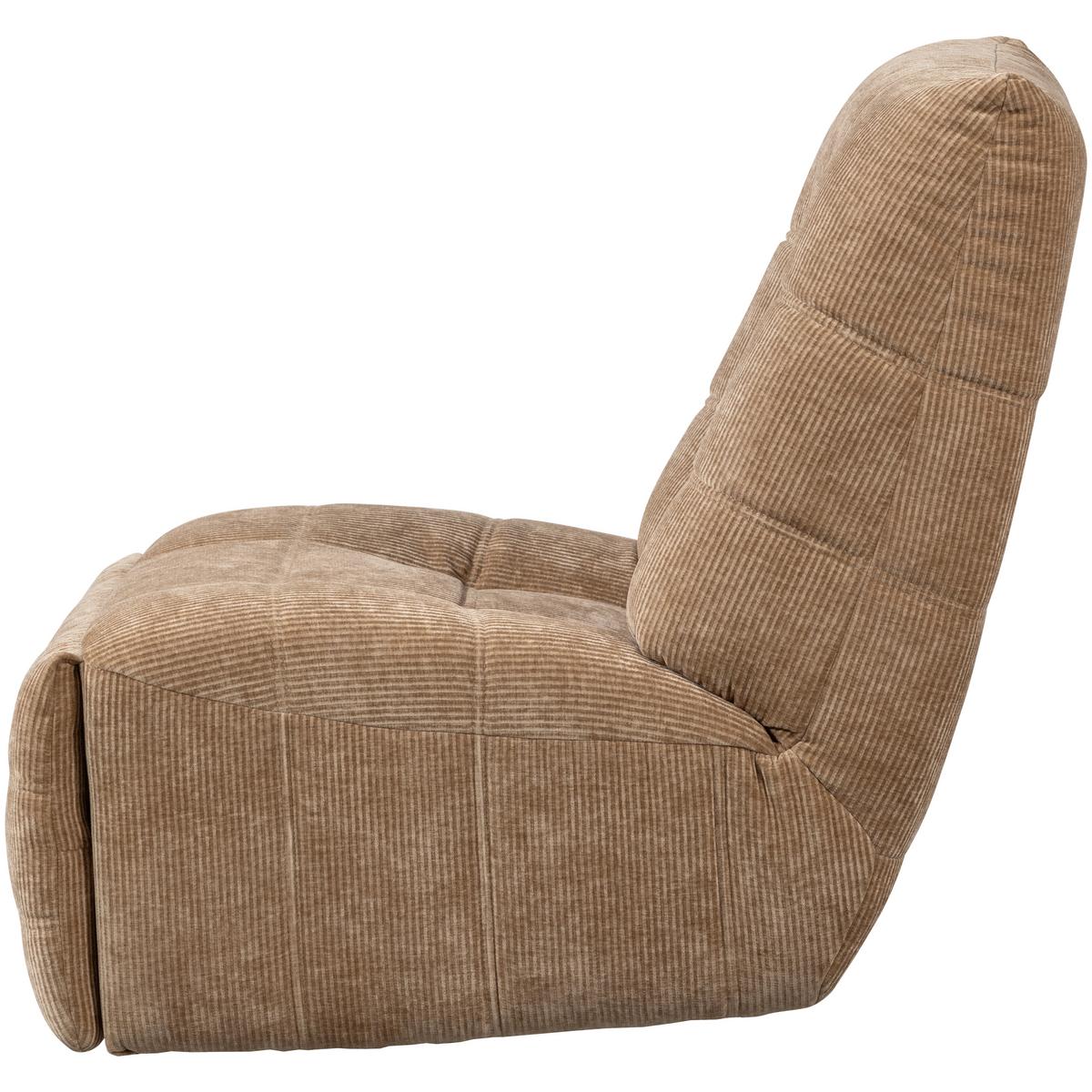 RELAXSESSEL Hein Hellbraun B: 98cm - Hellbraun, Design, Textil (98/94/83cm) - Livetastic