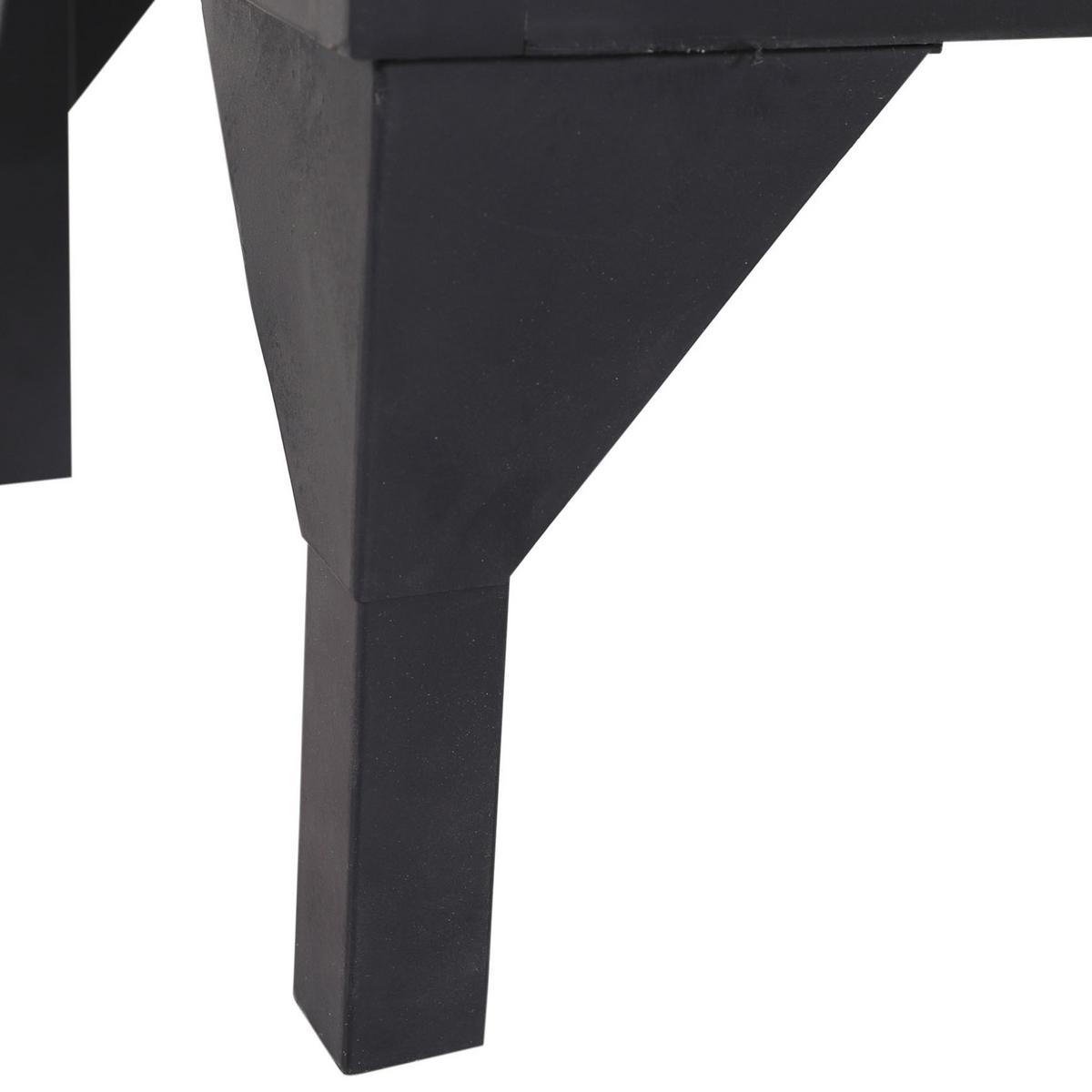 KOMODA POTPOURRI - beżowy/czarny, Konventionell, metal/drewno (95/95/39cm) - Livetastic