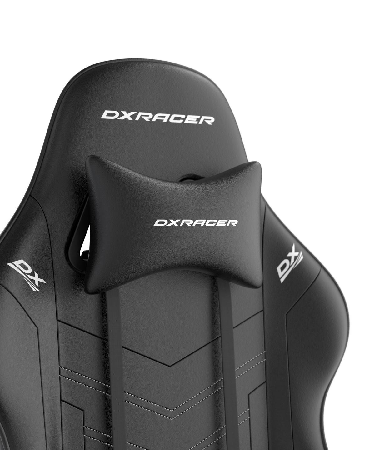 Gamingstuhl Prince Schwarz - Schwarz/Weiß, KONVENTIONELL, Kunststoff/Textil (70/132/70cm) - Dxracer
