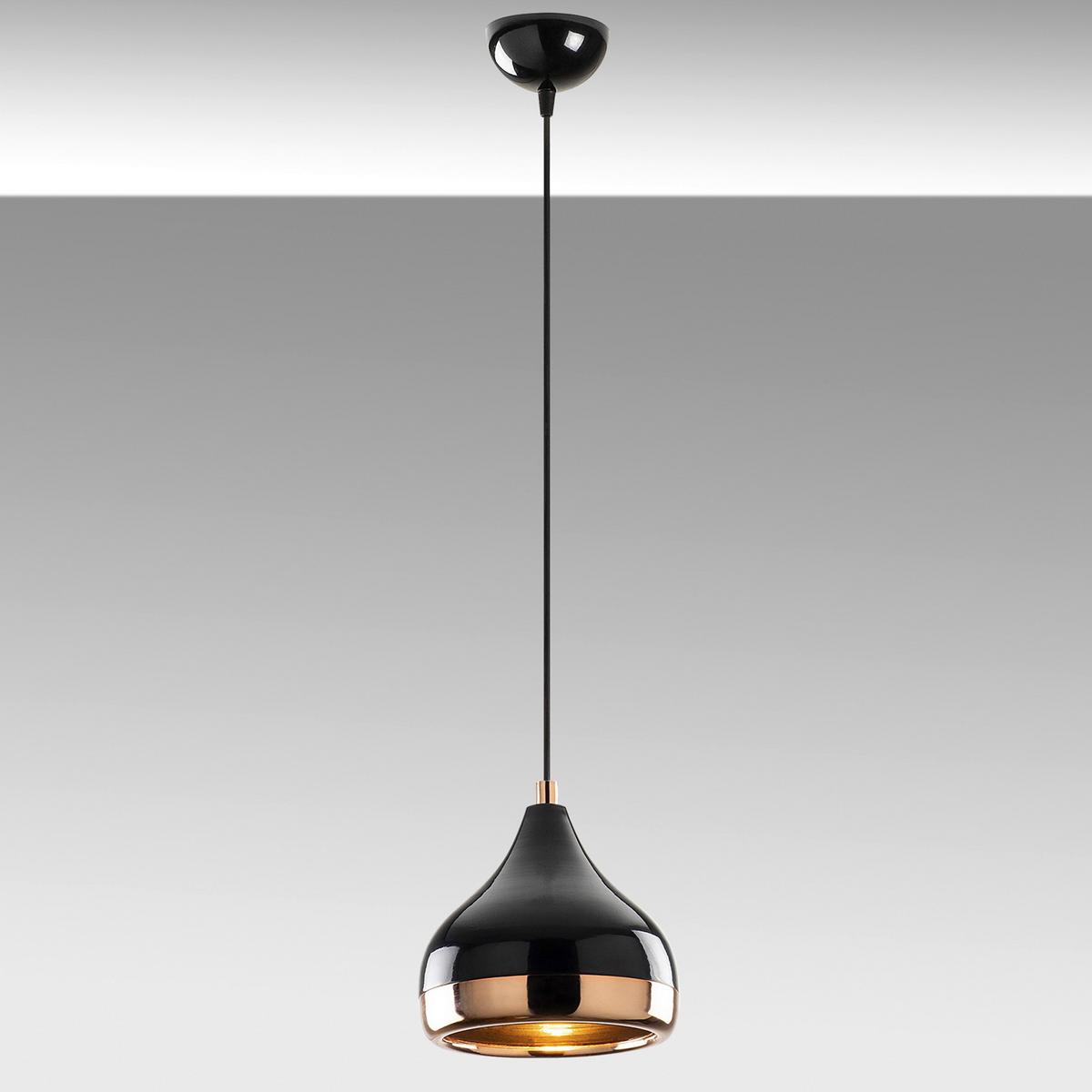 LAMPA SUFITOWA 3808007701 - czarny wysoki połysk/kolor złoty, Trend, metal (112/17/17cm) - P & B