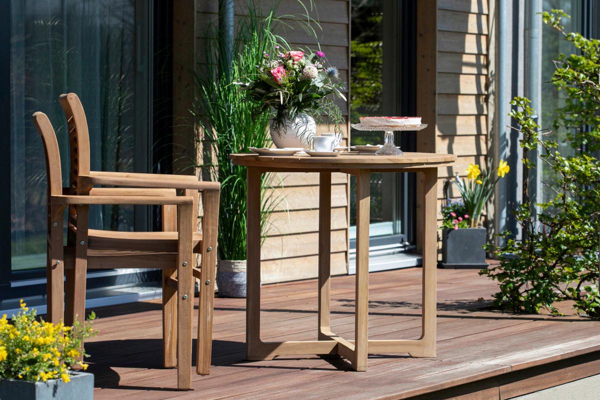 Gartensessel Woodie Teak - Basics, Holz (63/92/52cm) - Gardenson