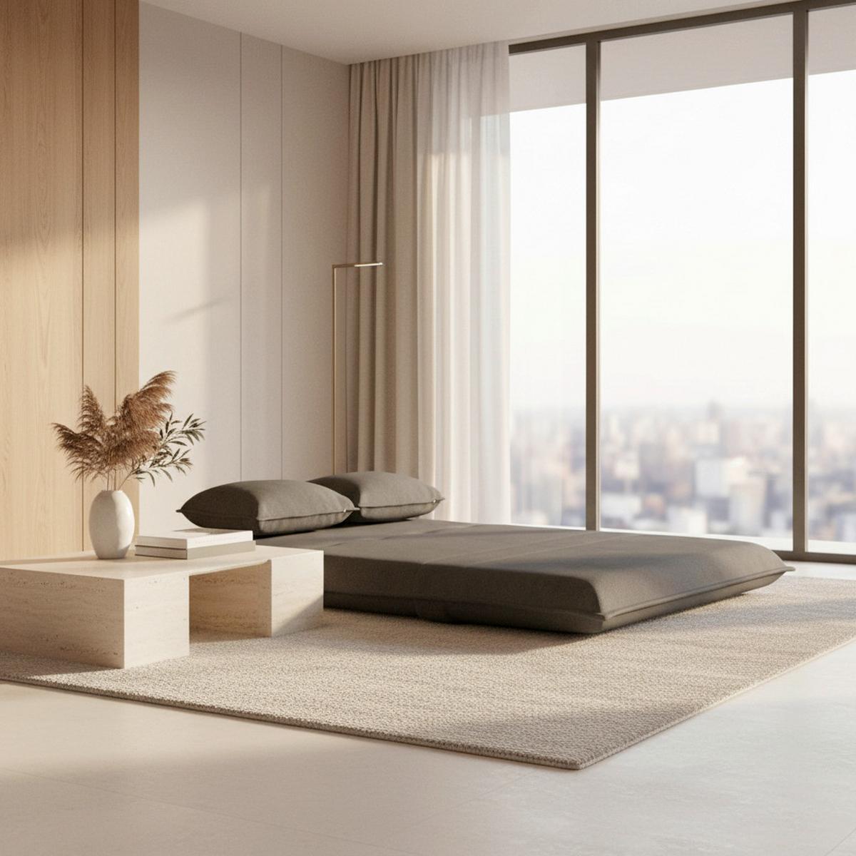 CANAPEA EXTENSIBILĂ MACY - gri închis, Modern, metal/textil (141/68/87cm) - Bessagi Home