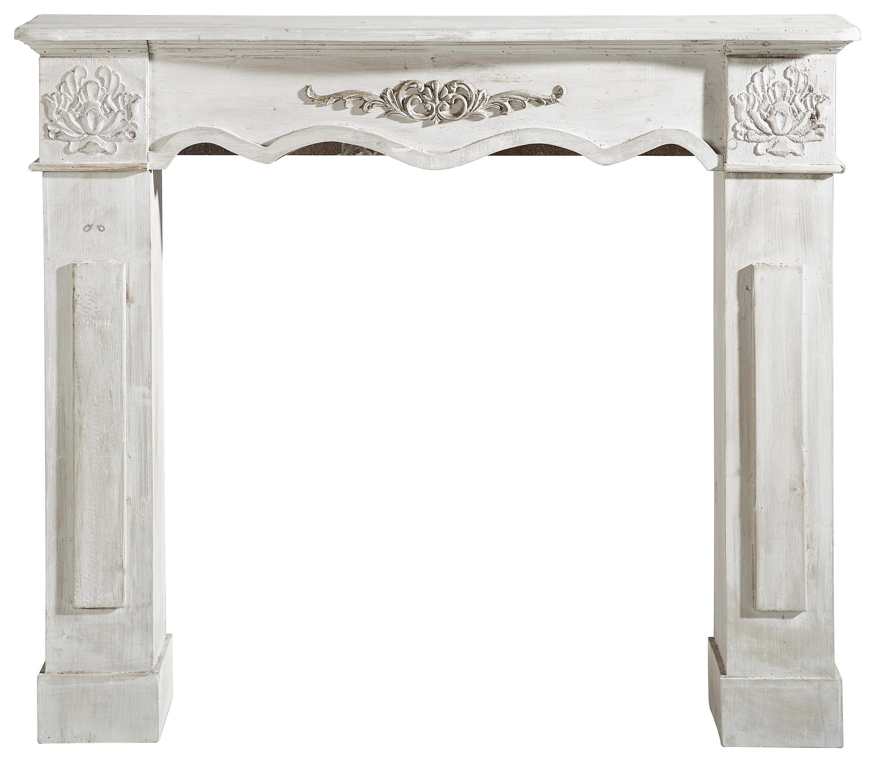 KAMINUMRANDUNG 144007 - Weiß, LIFESTYLE, Holz (116/100/23cm)