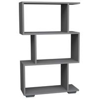 Regal Palusa M Anthrazit - Anthrazit/Silberfarben, Design, Holzwerkstoff/Kunststoff (60/97/24cm) - MID.YOU