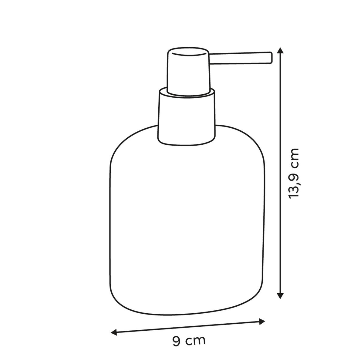 Dozator săpun Oleya - bej, Basics, plastic (9/13,9cm)