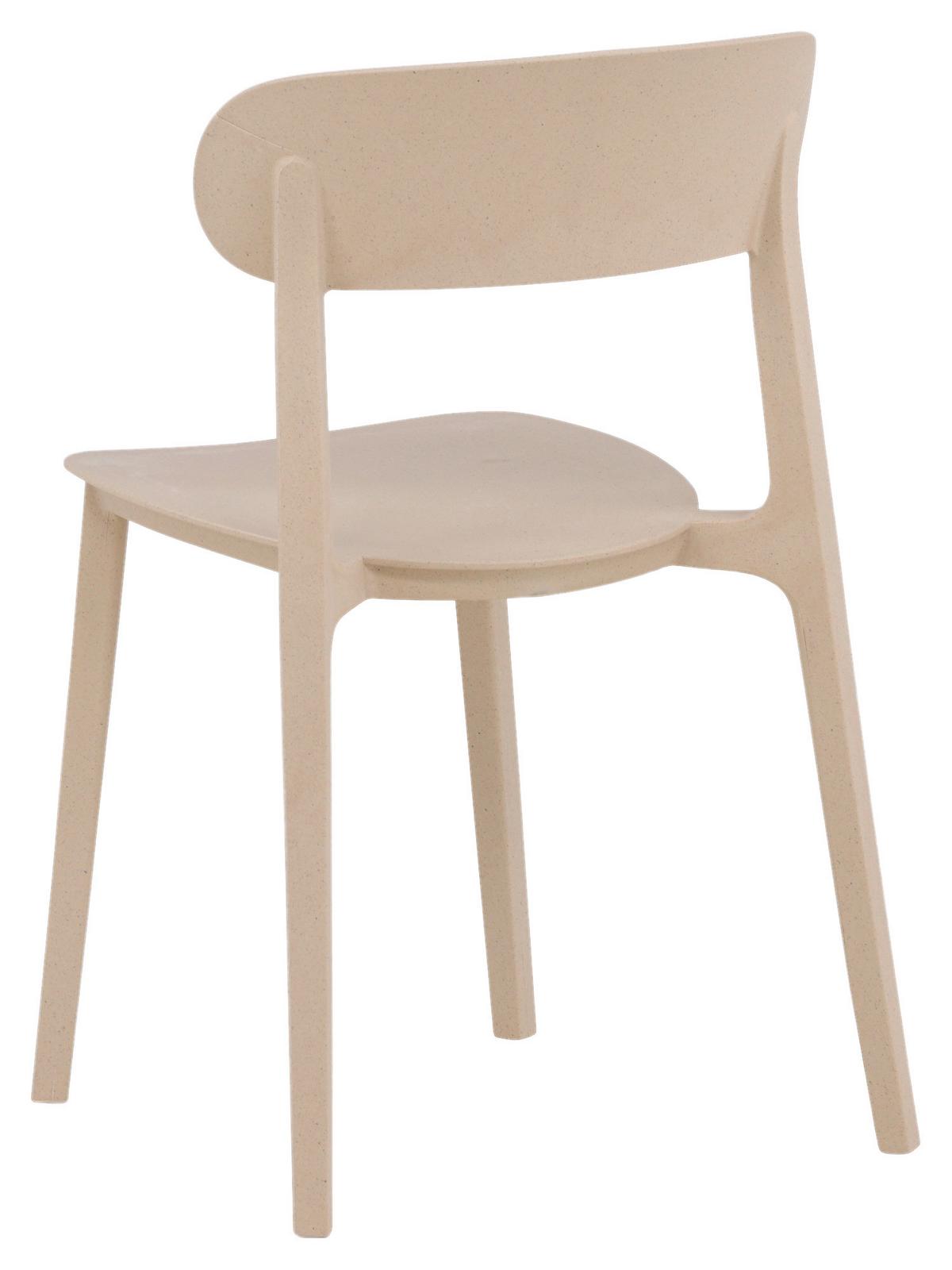 Stuhl-2er Set Åstol ca. 50x78,5x52 cm Beige - Beige, Design, Holz/Kunststoff (50/78,5/52cm) - Livetastic