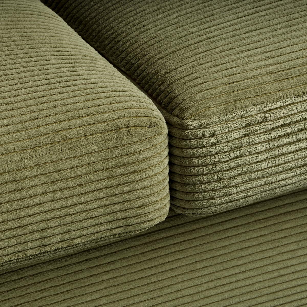 3-Sitzer-Sofa Devado Grün - Naturfarben/Grün, Holz/Textil (216/70-85/95cm) - Mömax