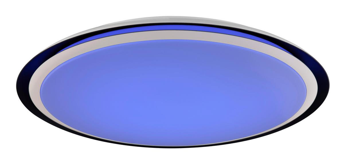 LED-Deckenleuchte Xaver max. 40 Watt - Opal/Schwarz, Kunststoff/Metall (56/8,5cm)