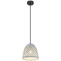 Viseča Svetilka 15594h Hollie - siva/črna, Basics, kovina/tekstil (20/120cm) - Globo