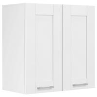 KÜCHENOBERSCHRANK COLURA - Weiss/Silberfarben, Trend, Holzwerkstoff/Kunststoff (60/60/31cm) - MID.YOU