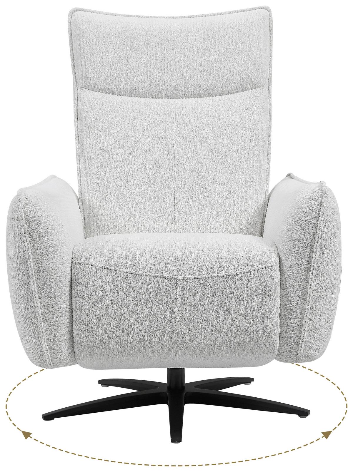 Relaxsessel Bologna Naturfarben - Schwarz/Naturfarben, MODERN, Holz/Textil (80/111/85cm) - Mömax