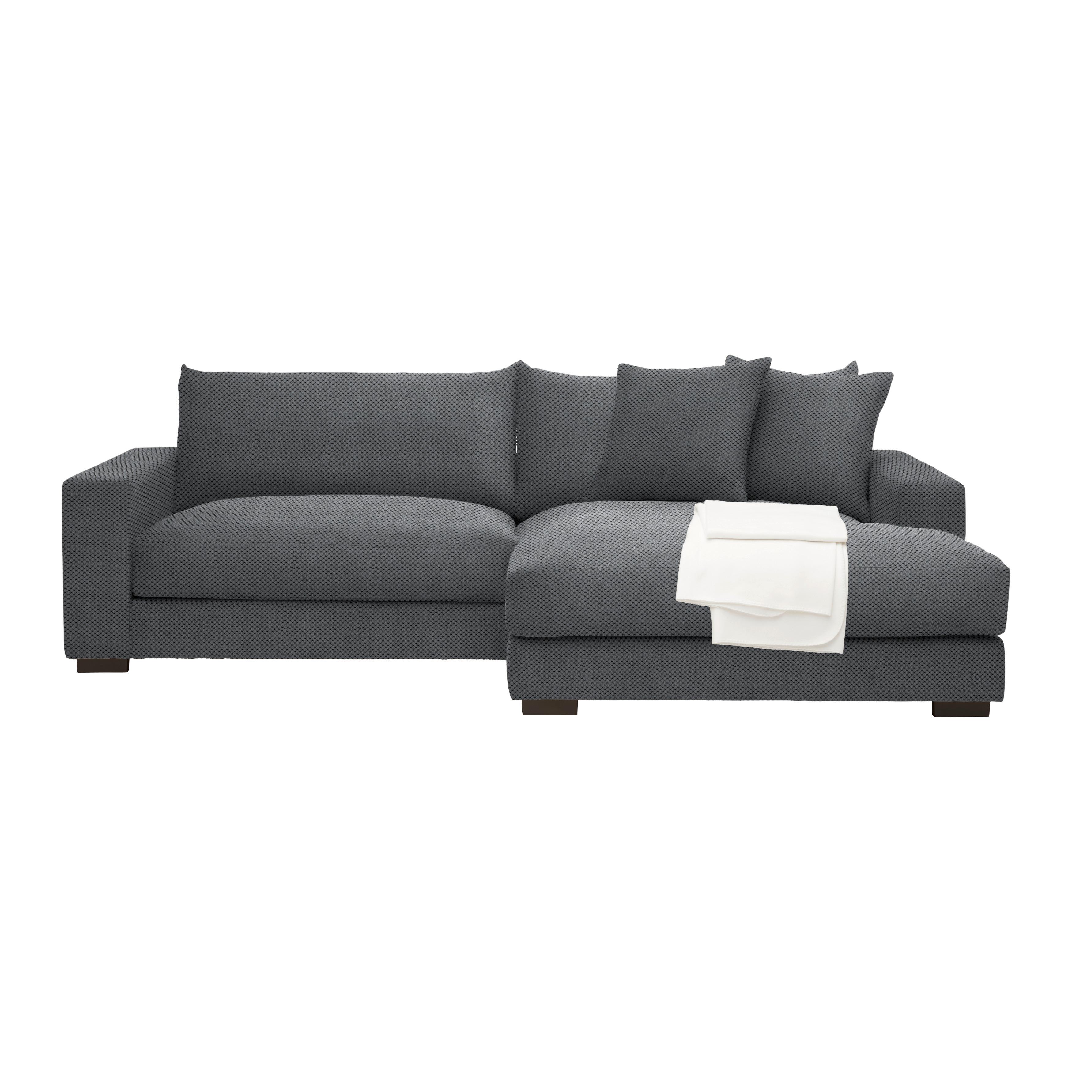 Ecksofa Pedro Grau - Grau, MODERN, Textil (265/83/180cm) - Mömax