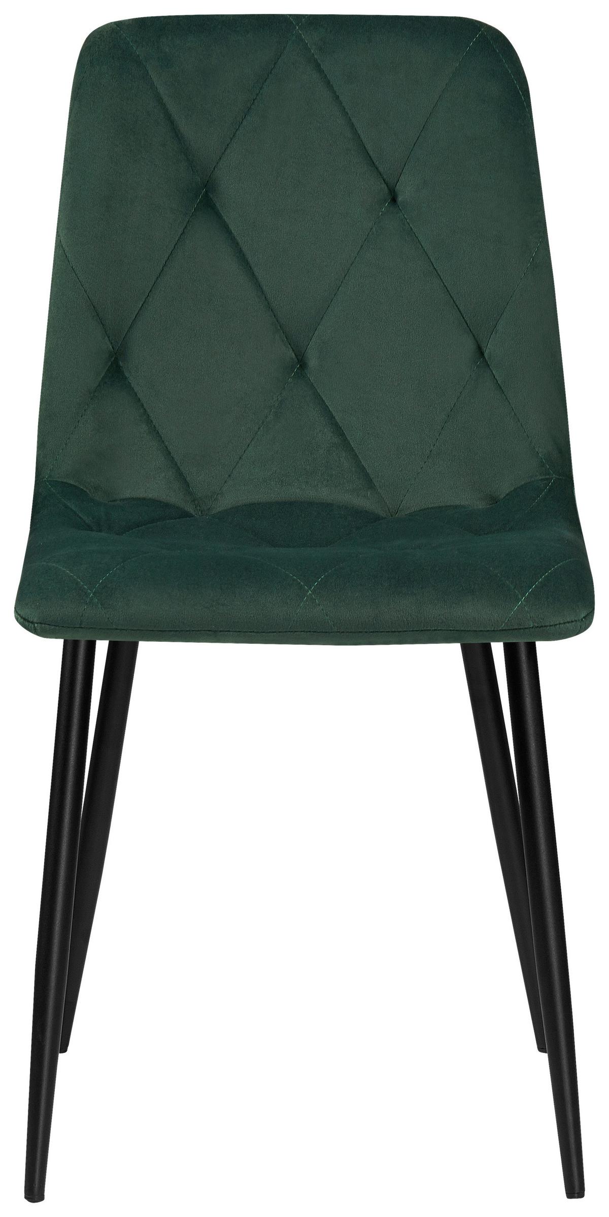 ZESTAW KRZESEŁ JIM    -BOXXX- - zielony/czarny, Design, metal/tkanina (43/84/56cm) - Boxxx