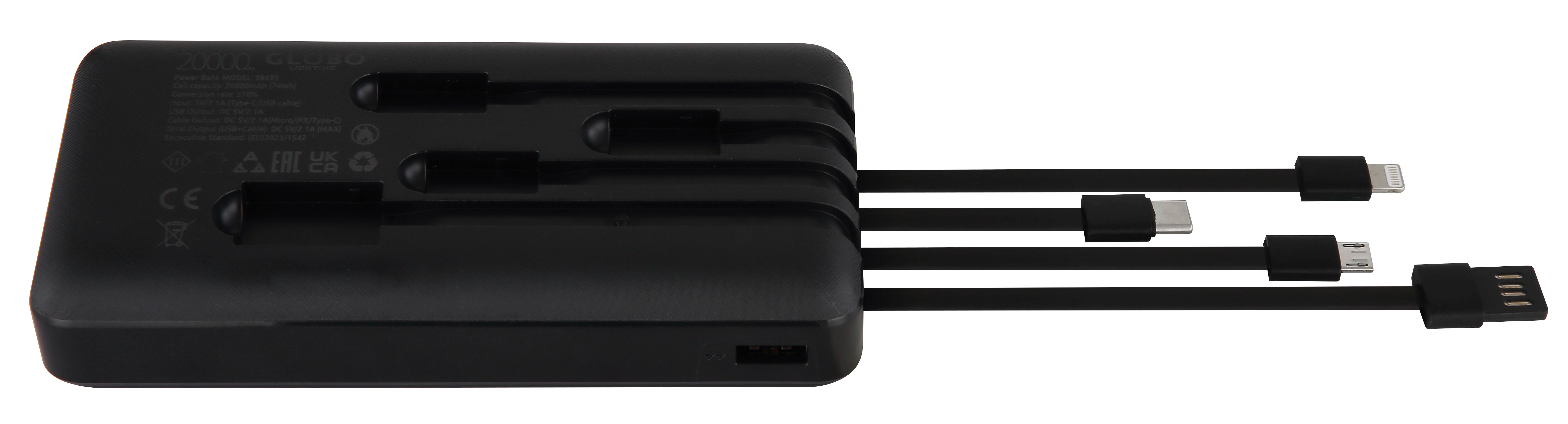 Prijenosna Stanica Za Punjenje - crna, Basics, plastika (14,7/6,7/3,3cm) - Globo