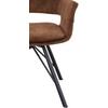 STOL MED ARMSTÖD ADRIANA - grön/brun, Modern, metall/trä (61/85/62,5cm) - Mömax