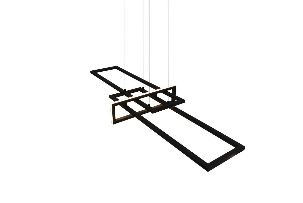 LED-Hängeleuchte Salinas in Schwarz max. 34 Watt - Schwarz, Design, Metall (110/40/150cm) - Trio Leuchten