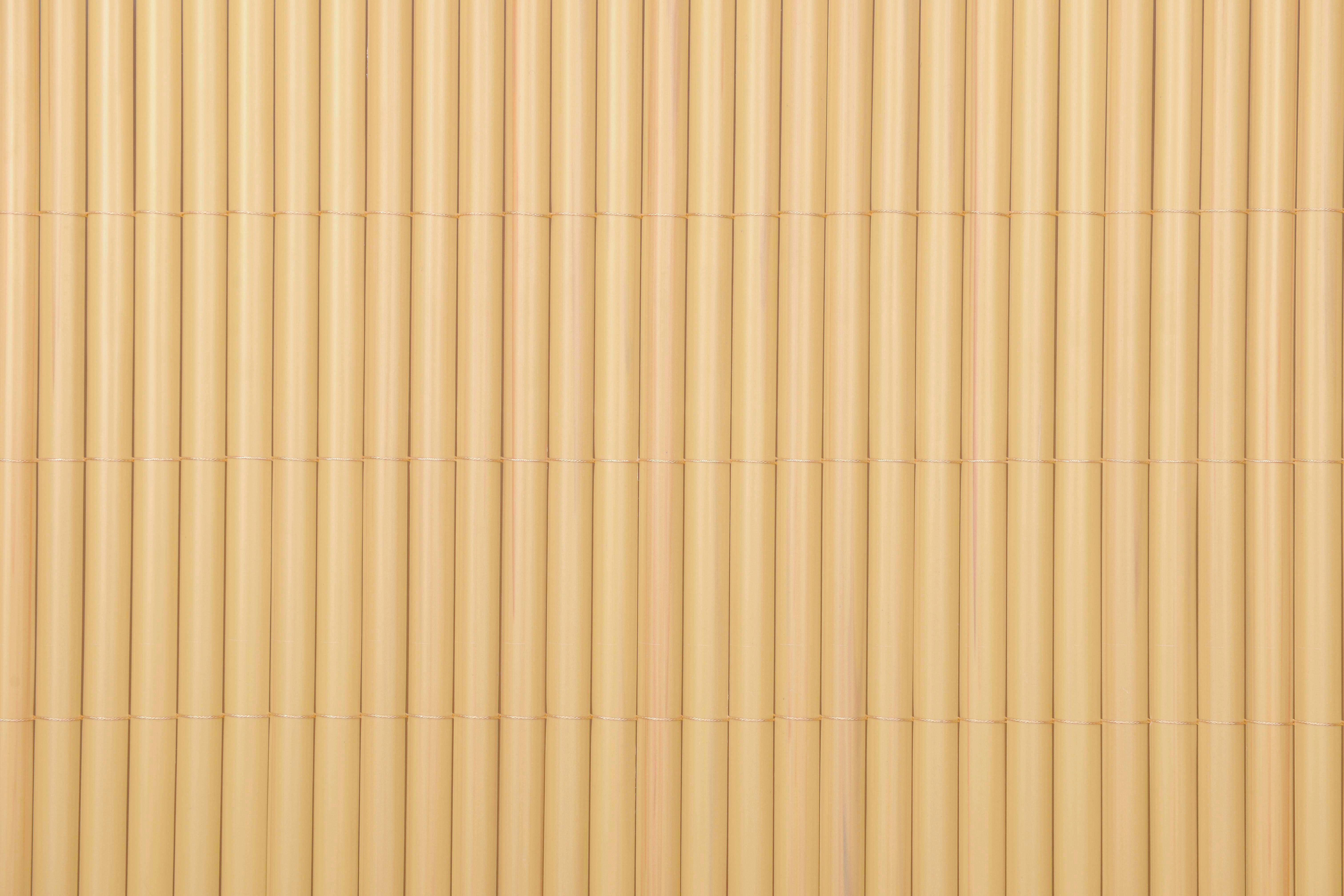 Sichtschutz ca. 1000x90 cm PVC Bambus - Hellbraun, MODERN, Kunststoff (1000/90/0,5cm) - Gardenson
