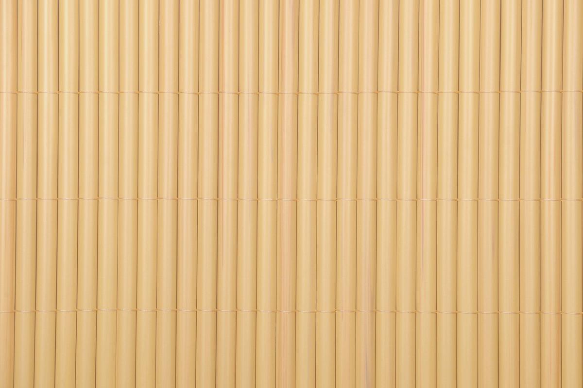 Sichtschutz ca. 1000x90 cm PVC Bambus - Hellbraun, MODERN, Kunststoff (1000/90/0,5cm) - Gardenson