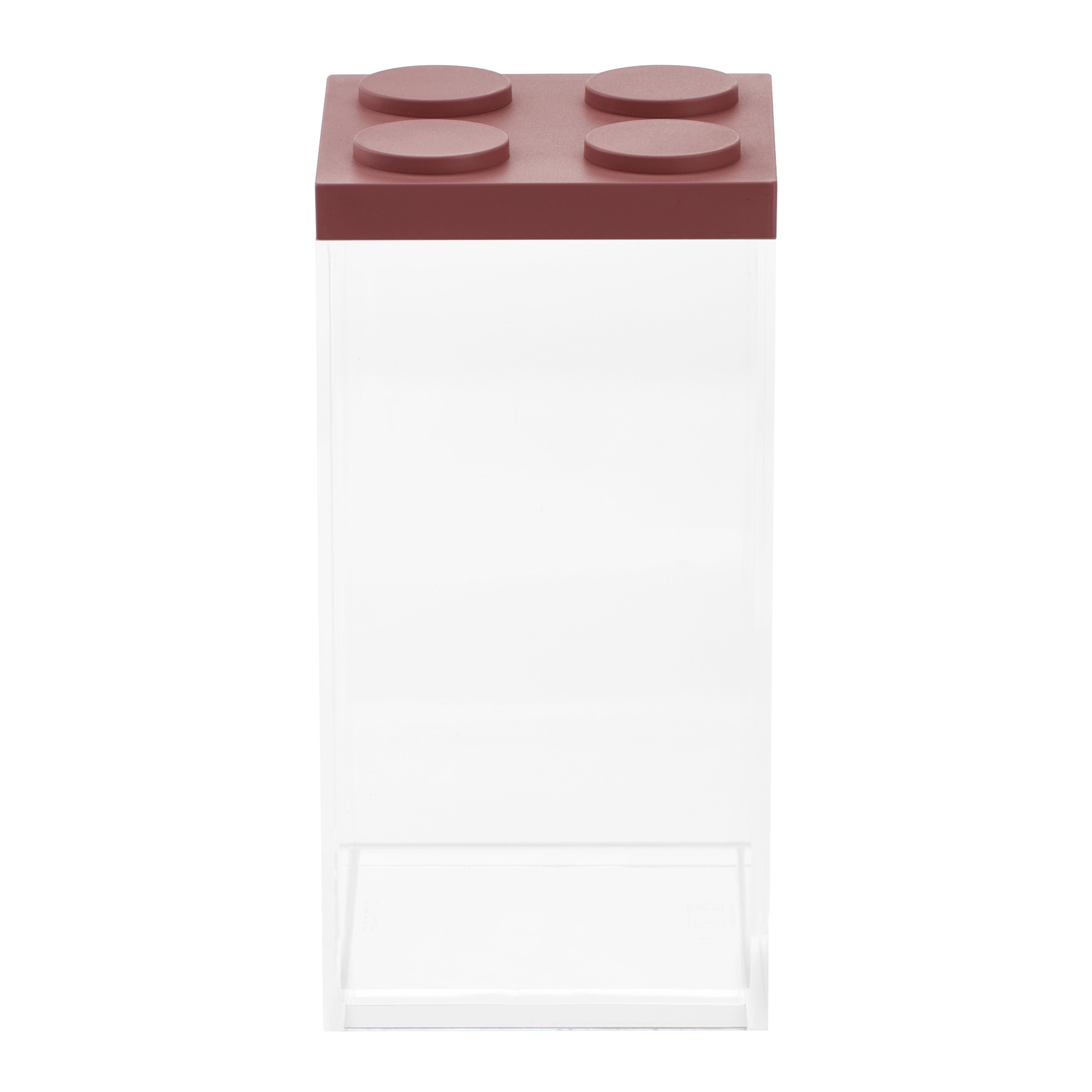 Vorratsdose Esila in Transparent/Rot ca. 1,5 l - Transparent/Rot, Kunststoff (10/10/20,5cm)