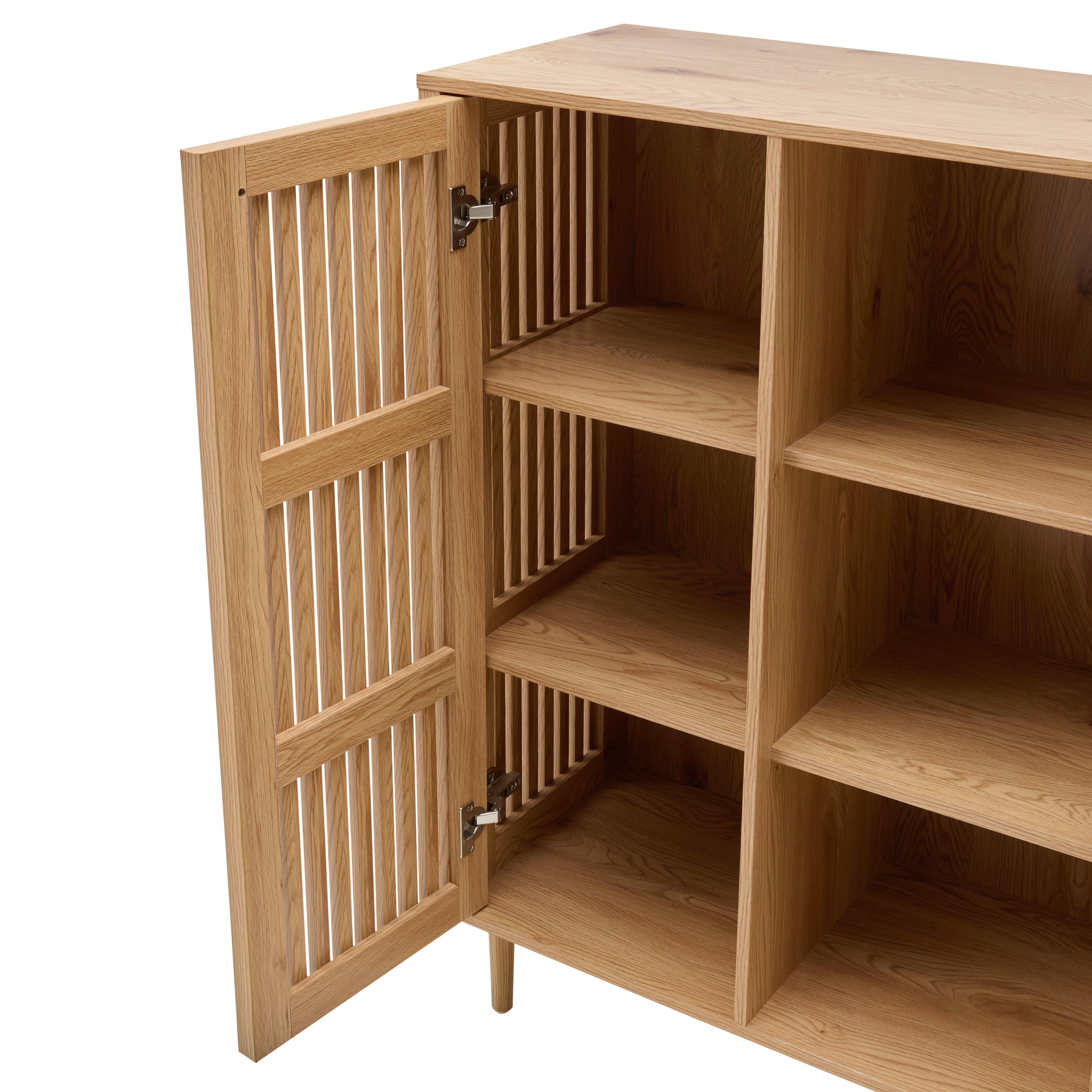 BYRÅ BARCELONA -EXKLUSIV- - guldfärgad/naturfärgad, Lifestyle, metall/papper (80/113,5/40cm) - Mömax