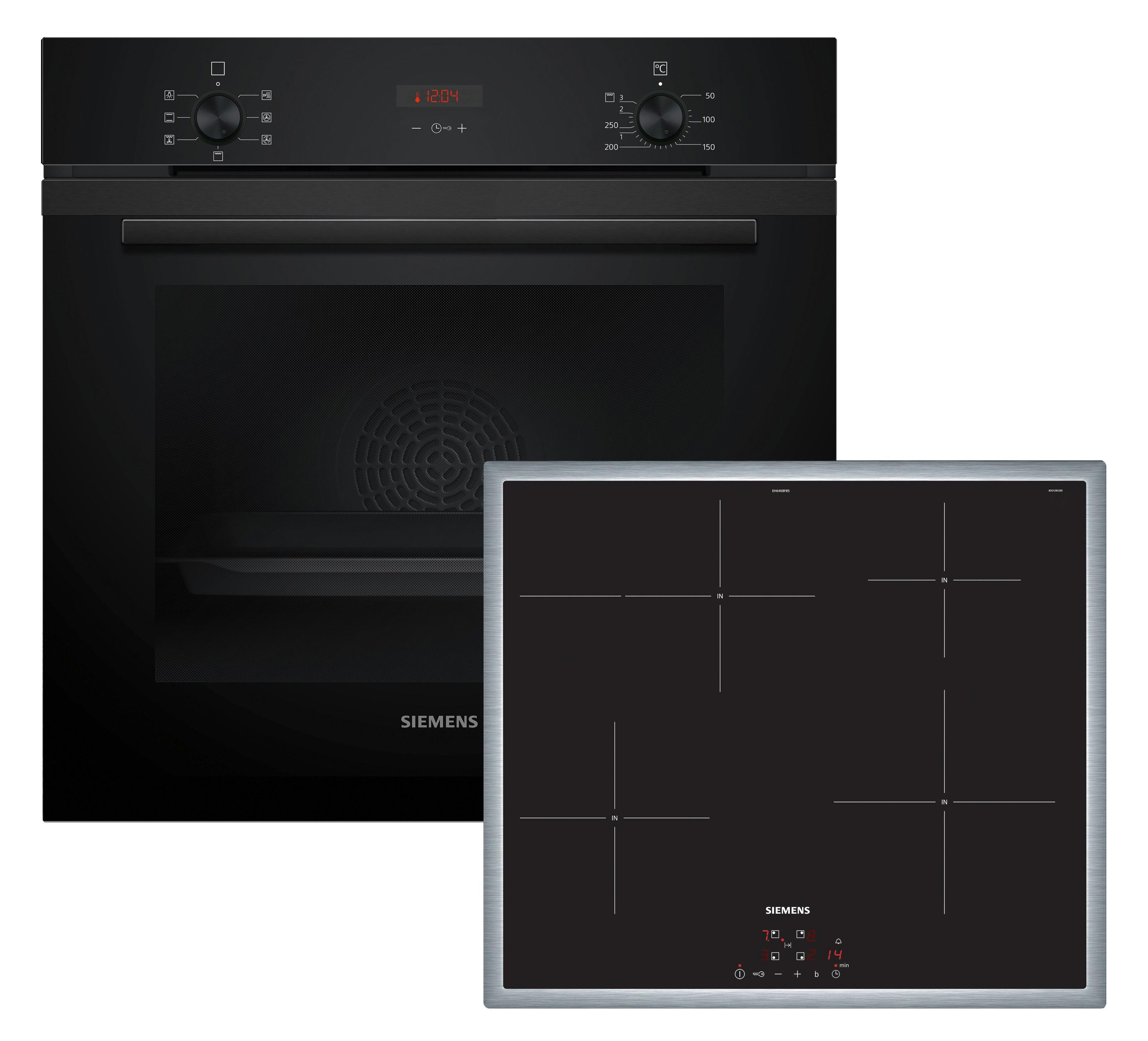 Backofenset EQ222IA01Z schwarz - MODERN (59,4/59,5/54,8cm) - Siemens
