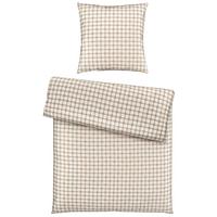 Bettwäsche Bio-Lisa in Beige in ca. 135x200cm - Beige, MODERN, Textil (135/200cm) - ecoTree