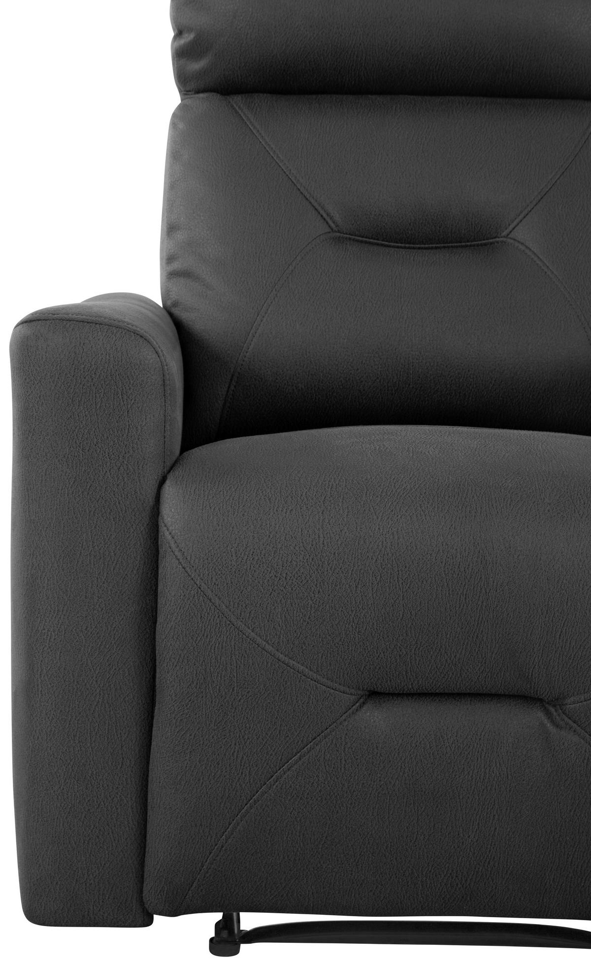 Dvosed Aureli, Črna - črna, Basics, kovina/tekstil (134,5/102,5/92,5cm) - Livetastic