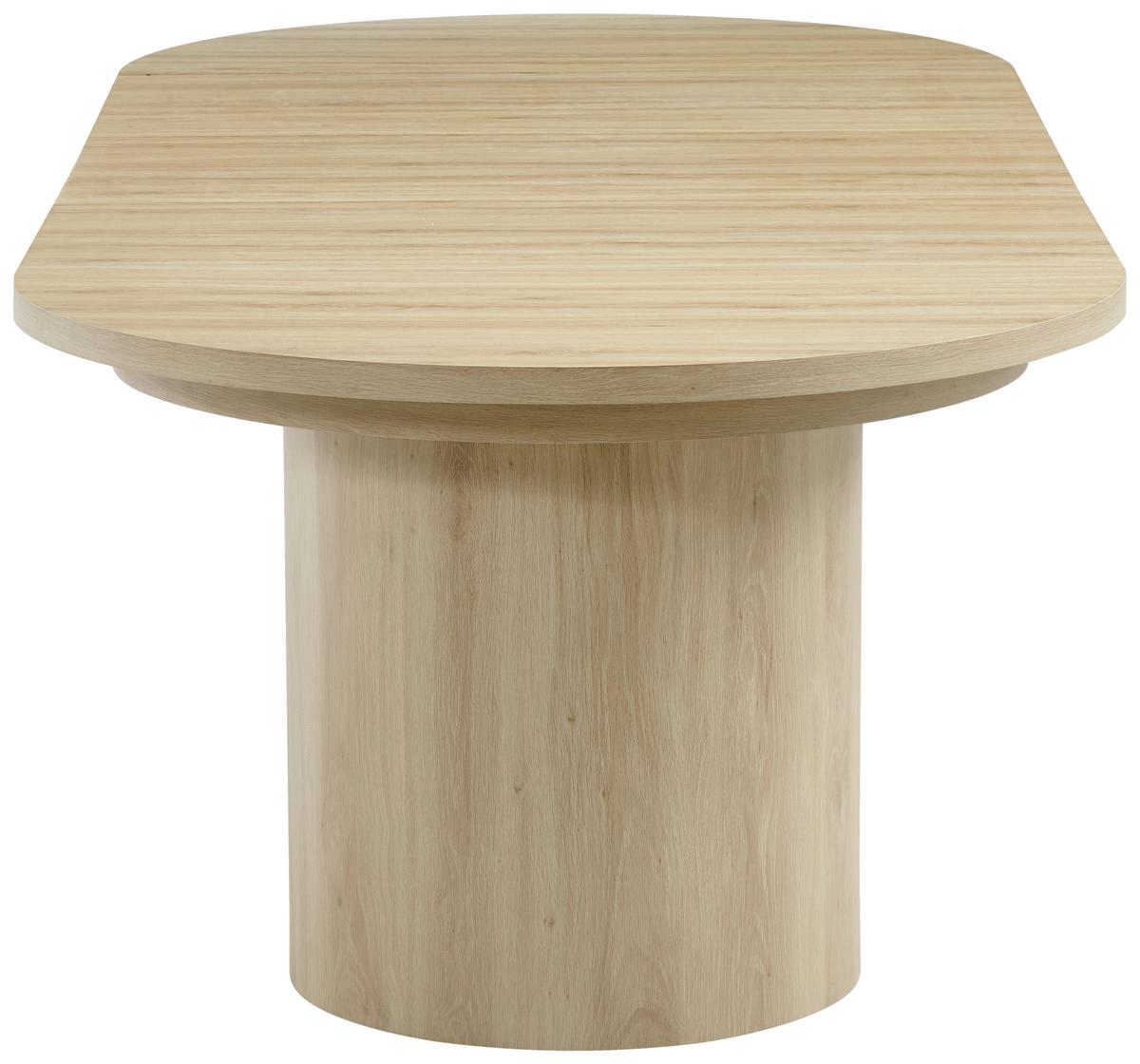 Raztegljiva Miza Kiruna, Barva Hrasta, 115-268x115 - barve hrasta, Moderno, leseni material (115-268/115/76cm) - P & B