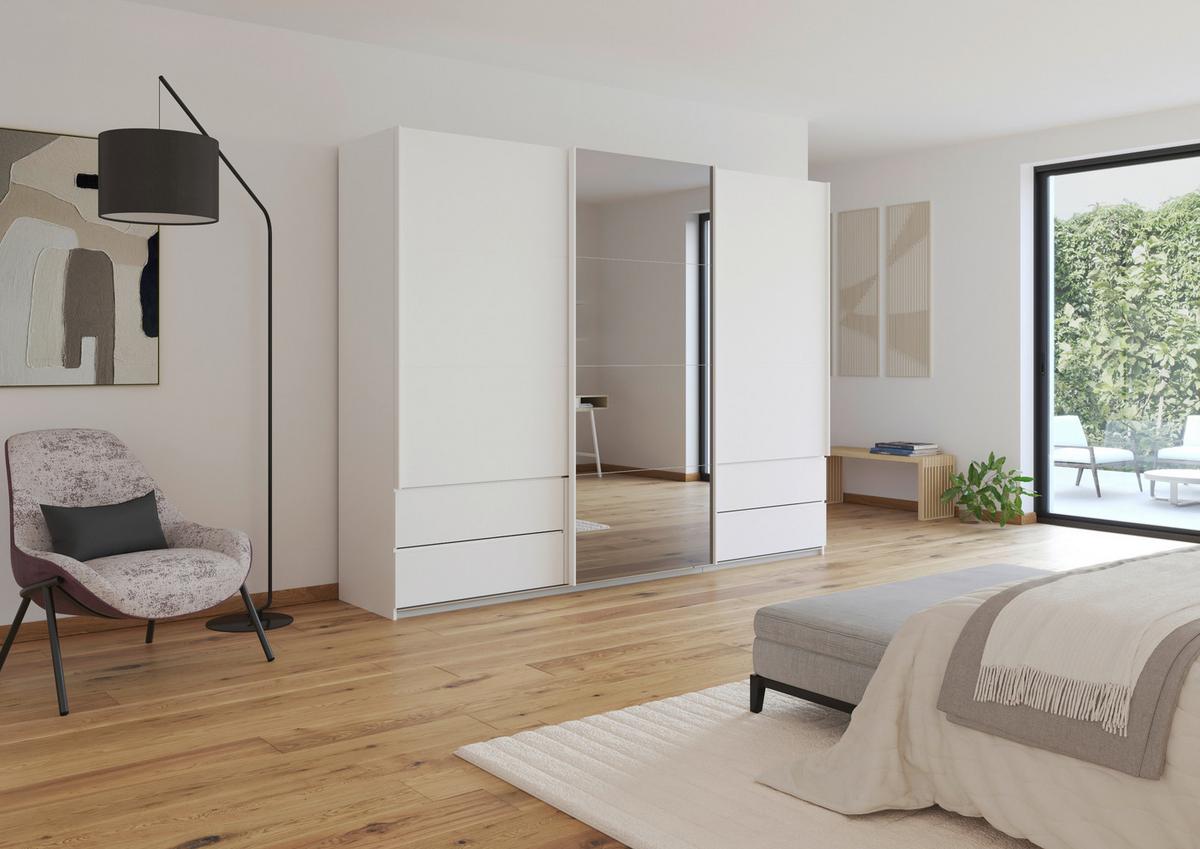 Ormar S Kliznim Vratima Elara - bijela/siva, Konvencionalno, drvni materijal (271/210/62cm) - Premium Living