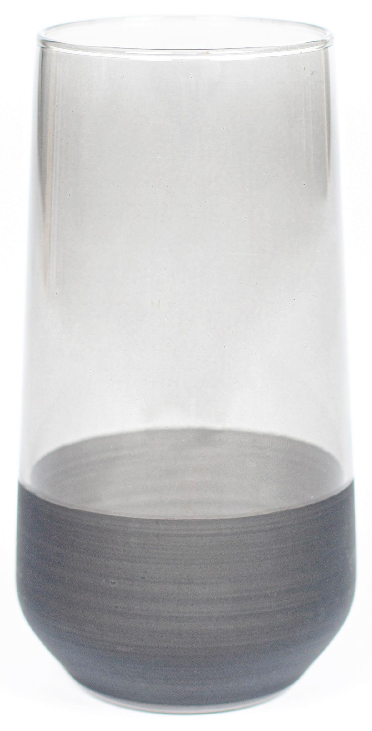 Longdrinkglas Black ca. 470ml - Schwarz, MODERN, Glas (6,5/15cm) - Premium Living