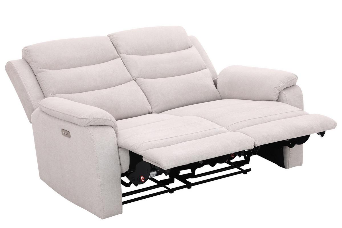 Dvosed Sa Relaks Funkcijama Manchester - bež/crna, Konvencionalno, tekstil/plastika (153/102/93cm) - Ondega
