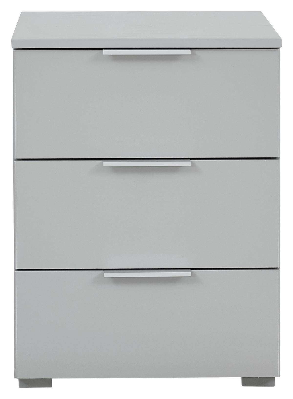 Noptieră ALABAMA - gri deschis, Modern, material pe bază de lemn (47/62/42cm)
