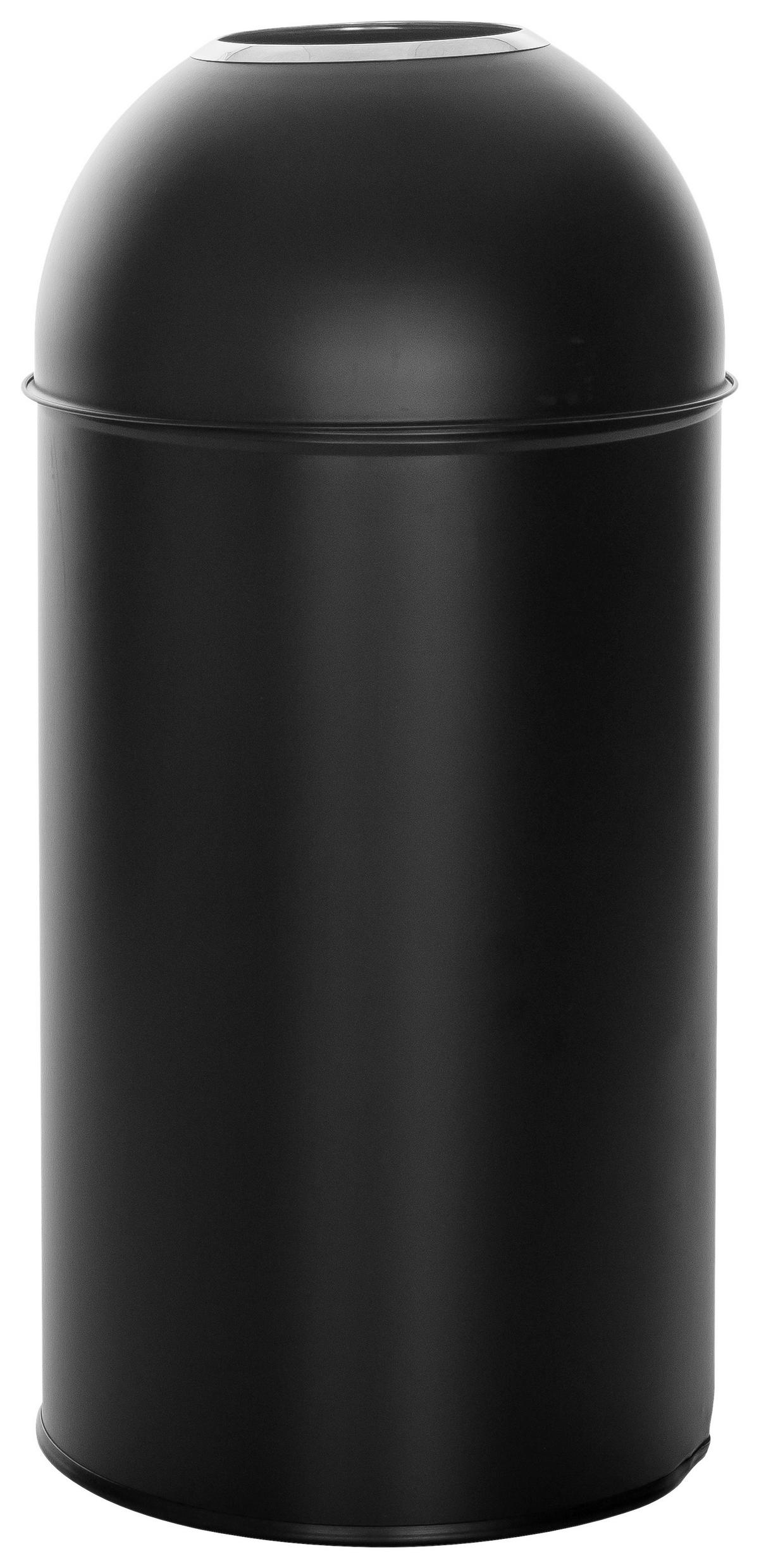 Koš Za Smeti Clean Or, 50 L, Črna - srebrne barve/črna, Basics, kovina (35,5/72/35,5cm) - MID.YOU