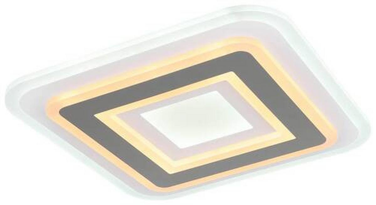 LED-Deckenleuchte Sabatino in Anthrazit/Weiß max. 36 Watt - Weiss/Anthrazit, Modern, Kunststoff/Metall (38/38/5,5cm)