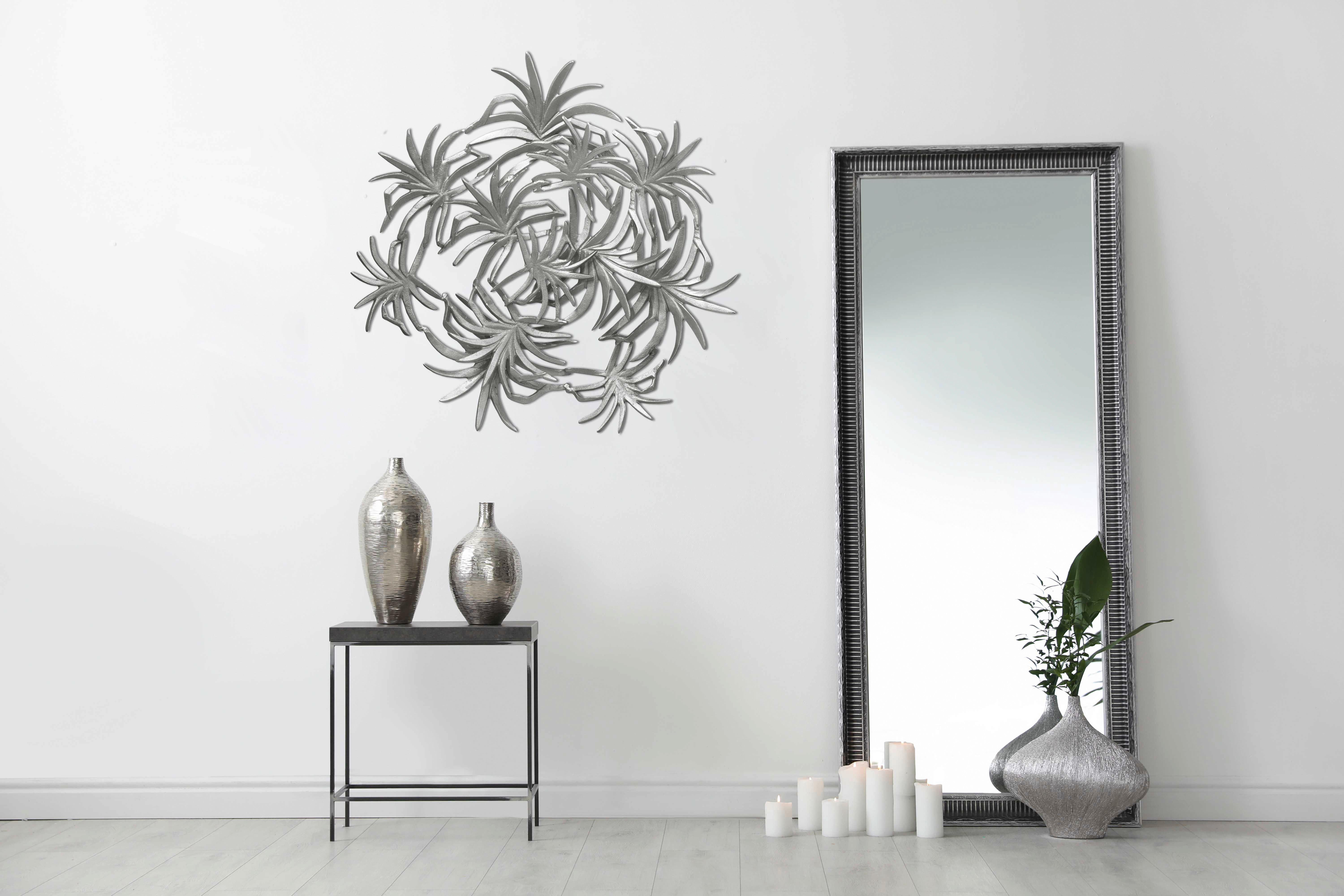 Wanddeko Domizil Silberfarben - Silberfarben, LIFESTYLE, Metall (70/9/70cm) - Kayoom