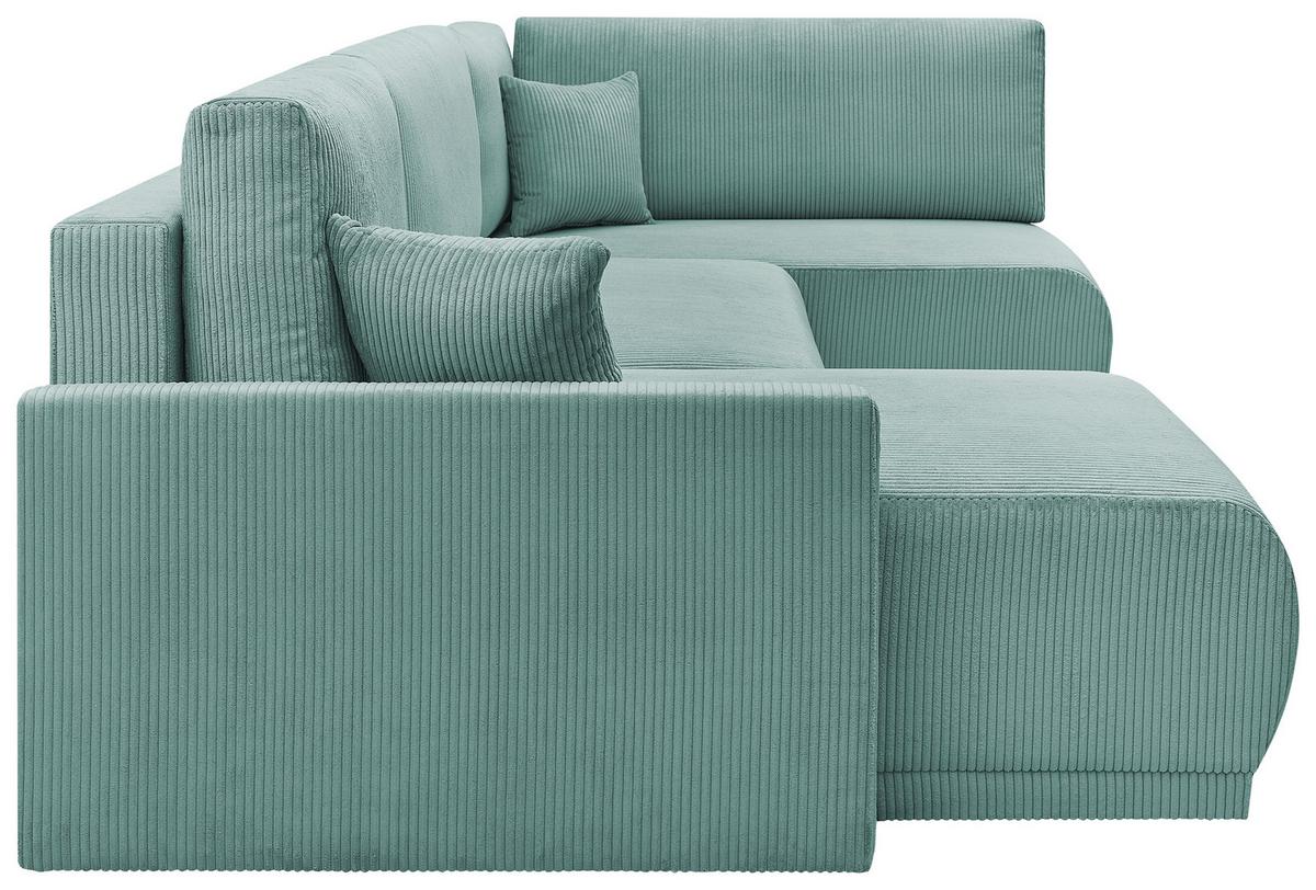 Coltar Kim - verde mentă, Modern, lemn (146/313/160cm) - Modern Living