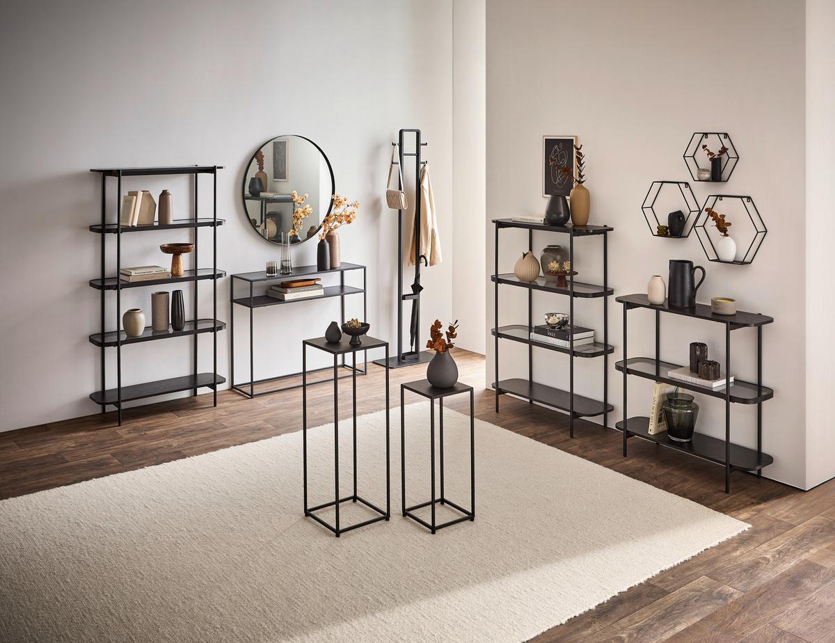 WIESZAK STOJĄCY DO PRZEDPOKOJU DENIS - czarny, Trend (56/180/28cm) - Carryhome