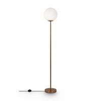 LAMPADAIRE RING - Weiss/Messingfarben, Trend, Glas/Metall (25/155cm) - MAYTONI