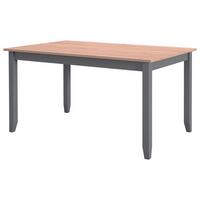 STÓŁ DO JADALNI FORENZO -BASED- - szary/brązowy, Romantik / Landhaus, drewno (140/90/75cm) - Based