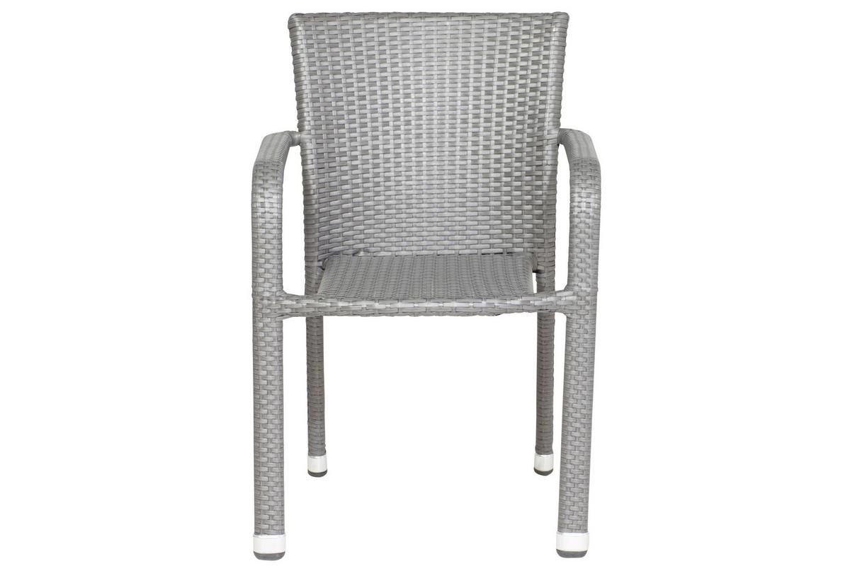 GARTENSESSEL-SET MINAS SESSEL-SET 2ER - Grau, MODERN, Kunststoff/Metall (56/83/60cm) - Gardenson