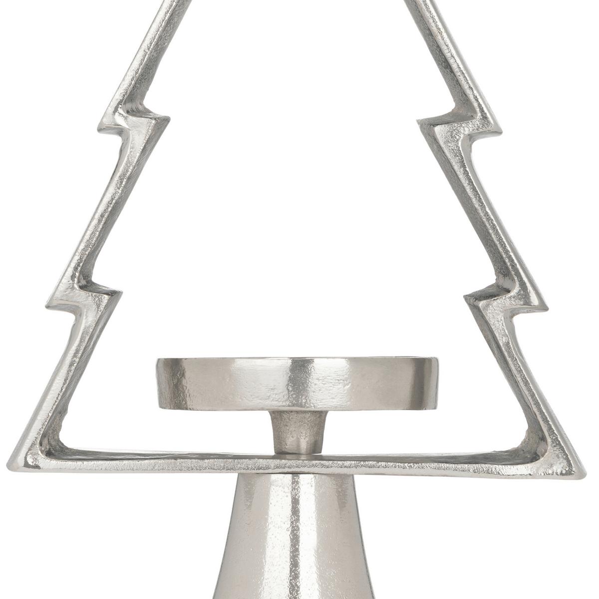 Kerzenhalter Mukayle Chromfarben - Chromfarben, LIFESTYLE, Metall (17/9.5/34cm)