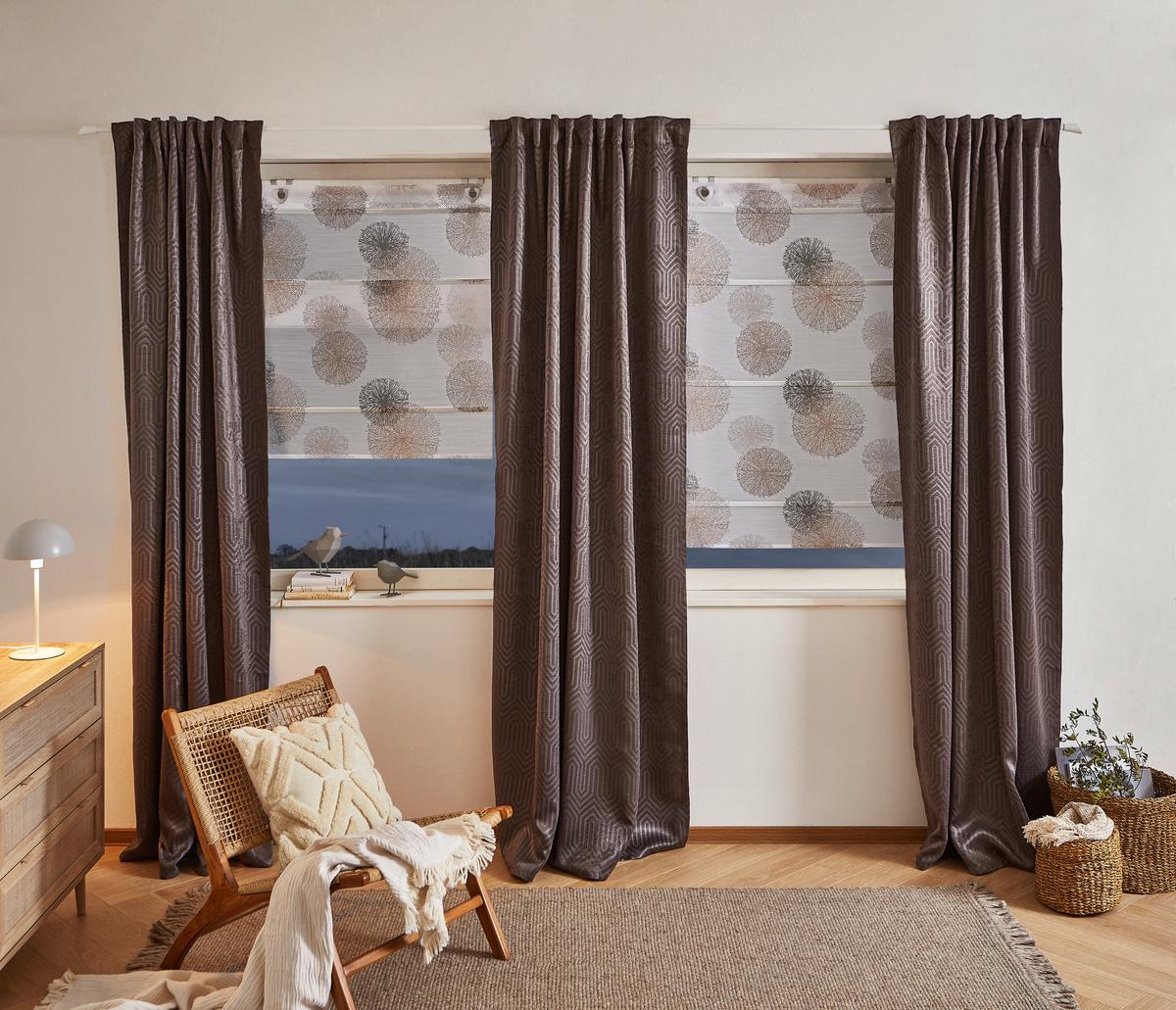 ROLETA BELIZE - szary, Basics, tkanina (60/130cm) - Novel