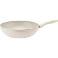 Wokpfanne Marmor Creme - Creme, ROMANTIK / LANDHAUS, Kunststoff/Metall (28/8cm) - Premium Living Wokpfanne Marmor Creme - Creme, ROMANTIK / LANDHAUS, Kunststoff/Metall (28/8cm) - Premium Living