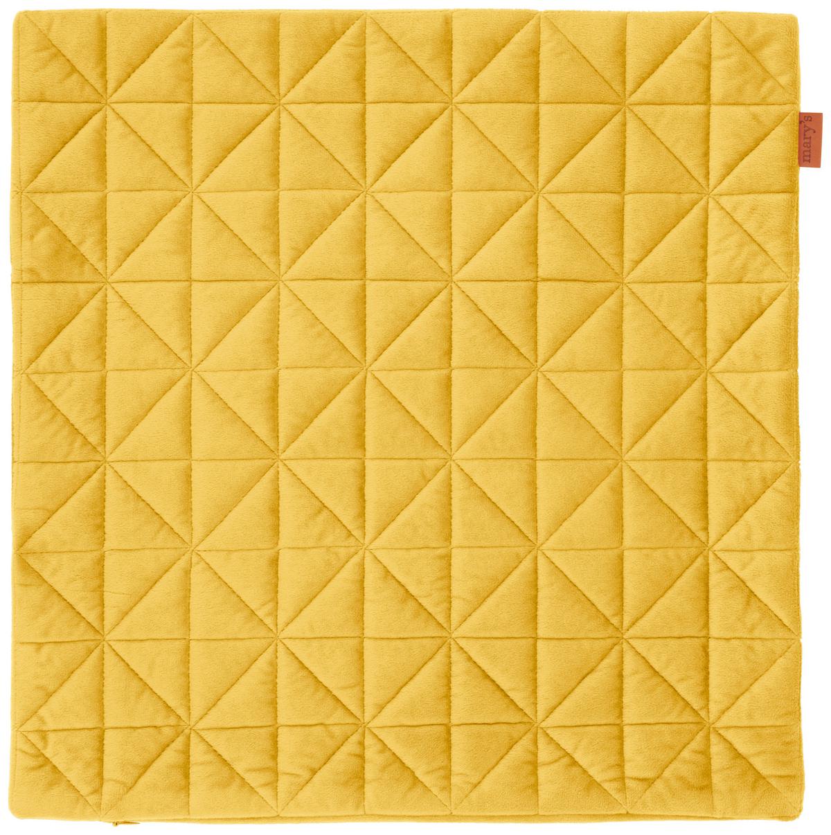 housse de coussin Mary aus Samt ca. 45x45cm - Messingfarben, Modern, Textil (45/45cm) - Modern Living