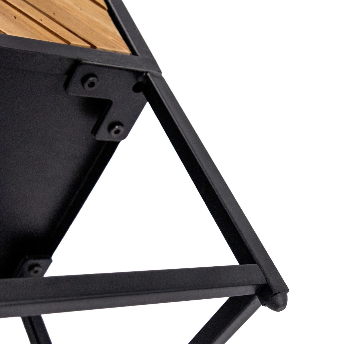 Široka Komoda Santjago Black Sun, Črna, Rjava - črna/temno rjava, Moderno, kovina/les (63/70,5/32cm) - MID.YOU