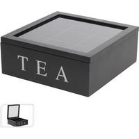 Teafiltertartó Norton - fekete, faalapú anyag (23/23/9cm)