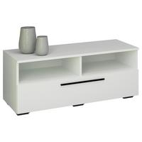 Nizka Omarica Arila, Bela - črna/bela, Moderno, kovina/umetna masa (95/39/40cm) - MID.YOU