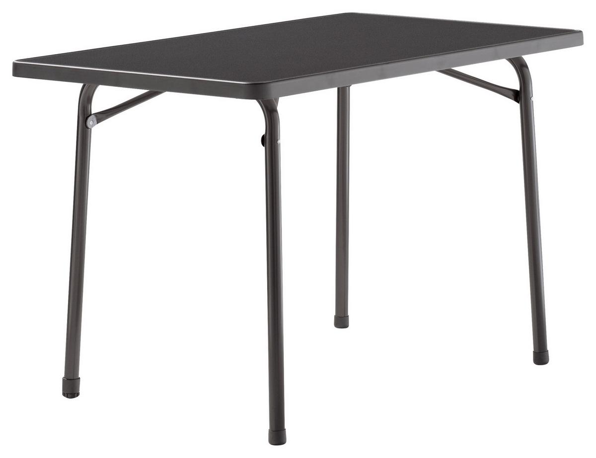 Gartentisch aus Holzwerkstoff ca. 115x70x72 cm Grau - Grau, MODERN, Holzwerkstoff/Metall (115/70/72cm) - Sieger