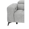 Wohnlandschaft Melbourne Grau - grå/svart, Modern, metall/trä (285/75-103/182cm) - Based